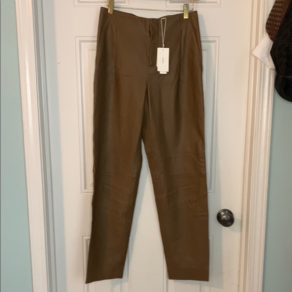 Vince Leather Trouser Pants